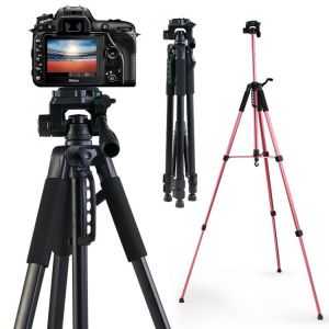 Camera Tripod Stand with Phone Holder & Carry Bag 170CM  Photography Travel Tripod For Canon/Nikon/Sony/DSLR Camera/Phone