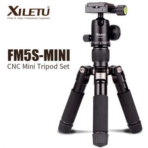Cadiso FM5S Portable Tripode Lightweight Travel Stand Tabletop Video Mini Tripod with 360 Degree Ball Head for Camera DSLR
