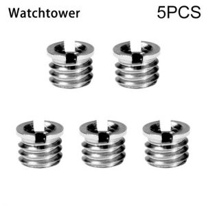 Camera Conversion Nut 3/8 to 1/4 inch Screw stainless steel dslr screw Ballhead Quick Plate Monopod Mount Adapter For Tripod