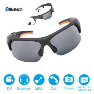 2020 HD 1080P 32GB Polarized Lens Mini Sunglasses Camera Multifunctional Bluetooth MP3 Player Sports DV Video Recorder