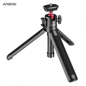 Andoer MT-16 Extendable Selfie Stick Tripod 4-Section 44cm Ball Head Cold Shoe 1/4 Screw for Phone Camera Microphone LED Light