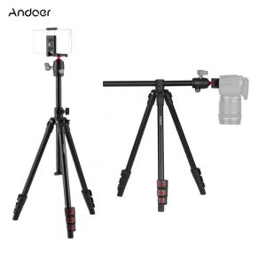 CZ Andoer Q160H Camera Tripod Horizontal Mount Professional Travel Tripod Panoramic Ball Head for DSLR ILDC Cameras Smartphone