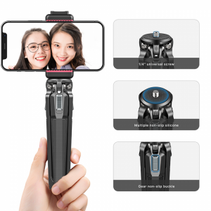Ulanzi MT-37 Mini Tripod Monopod Stand Base Desktop Tripod For DSLR Camera Smartphone Phone Mount Three-Stage Adjustment Angle