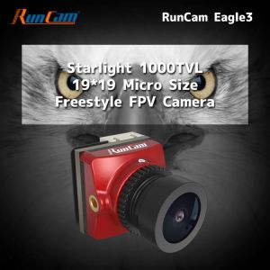 RunCam Eagle 3 Micro FPV Camera with 1000TVL 2.1mm FOV 155° Lens, Starlight CMOS 0.001Lux 4:3/16:9 Switchable NTSC GWDR