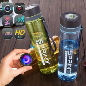 4K Ultra HD Mini Wireless WIFI Camera Portable Water Cup Baby Nanny Cam Network Water Bottle Security Surveillance Camera