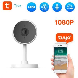Mini Size WiFi IP Camera HD 1080P Tuya App Indoor Cam Home Security WIFI Surveillance Night Vision Motion Alarm System Via TF