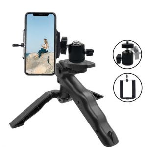 2021 Roreta Mini Portable Tripod Phone Camera Tripod Foldable with 1/4" Mounting Screw For GoPro hero For DSLR/Mirrorless