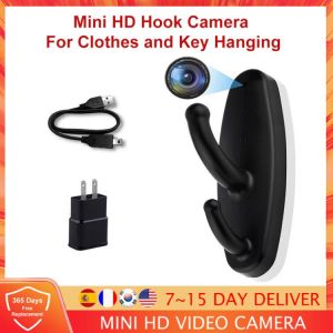 Clothing Hook Mini Video Camera Micro HD Camera Smallest Motion Detection Cam For Home Security
