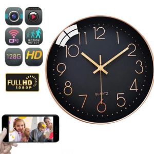 4K/1080P Ultra HD Wireless WIFI IP Camera Wall Clock Camera for Home Security Baby Nanny Cam Motion Detection Remote Viewing