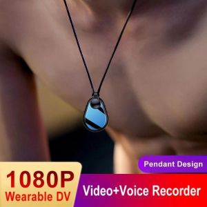 Cool 2021 1080P HD Wearable MINI Campact Small keychain Necklace Pendant Camera DV DVR Video Recorder Portable Sports Camcorder
