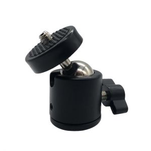 Roreta 1/4 Hot Shoe Tripod Mount Camera Head Adapter Ball Head with Lock Bracket Holder Mount Adapter Cradle