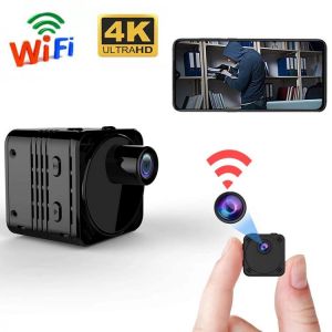 4K Mini Camera WiFi Smart Wireless Video Recorder IP Hotspot HD Small Cam Motion Detection Mini Vlog Espia Night Vision Video