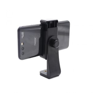 Tripod Mount Adapter Cell Phone Clipper Holder Vertical 360 Rotation Tripod Stand for iPhone X Plus Samsung xiaomi