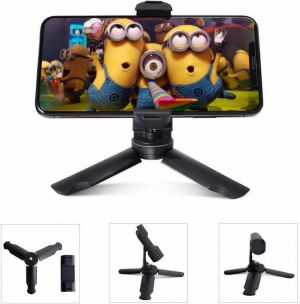mini tripod is suitable for iPhone Huawei mini mobile phone tripod 360 rotating mobile phone holder clip-type bracket For Zhiyun