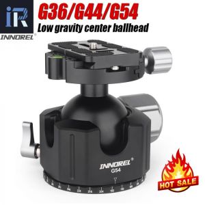 G54/G44/G36 Professional Tripod Head Low Center Gravity Panoramic Ball Head Double U Notch  with Arca Swiss Quick Release Plate