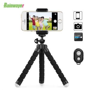 Hot Sale Portable Tripod Sponge Octopus Holder For iPhone Smartphone  Flexible Tripod for Huaiwei With Clip Mini Remote Shutter
