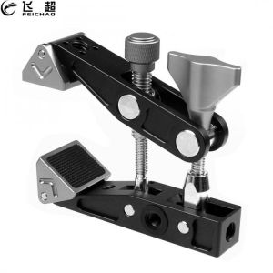 FEICHAO Crab Claw Clamp 3/8 Tongs Pliers Clip Bracket with Arri Hole for DSLR Camera Tripod Monopod Studio Flash Fixed Support