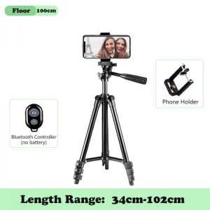 Live Photography Tripod For Phone with Mobile Phone Holder Smartphone Tripod Travel Stand for Camera Gopro iPhone Xiaomi Huawei