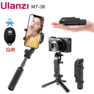 Ulanzi MT-38 Mini Selfie Stick Tripod Smartphone Vlog Tripod For iPhone 12 11 Pro Max Andriod Gopro 9 8 7 Max Gopro Accessories
