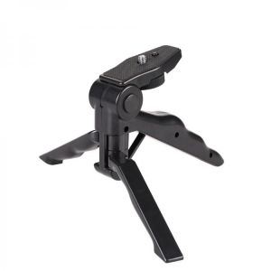 Mini Tripod 90" Rotation Desktop & Handle Stabilizer For Mobile Phone Camera GoPro 360ONEXWith Cell Phone Holder Clip