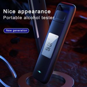 Breath Alcohol Testing Tester Analyzer Detector Alcohol Test LCD Digital Police Breathalyzer Blow Alcohol Content Tester Display