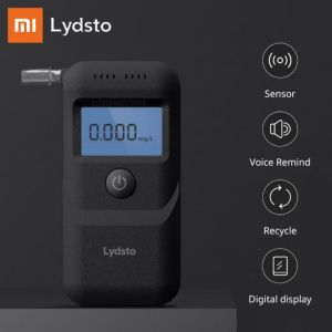 Xiaomi Lydsto Digital Alcohol Tester Alcohol Detector Breathalyzer Highly Sensitive Sensor LCD Backlight Display Blowing Tester