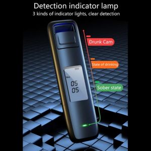 New Portable Non-Contact Alcohol Breath Tester with Digital Display Screen USB Rechargeable Breathalyzer Analyzer High Accuracy