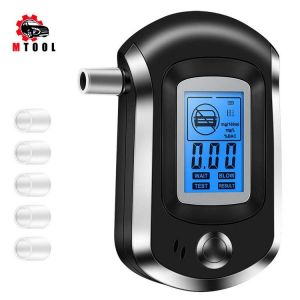 Professional Police Digital Breath Alcohol Tester Breathalyzer AT6000