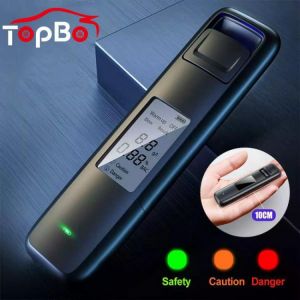 Digital Alcohol Tester Breath Alcohol Testing LCD Police Breathalyzer Blow Alcohol Content Tester Non-Contact