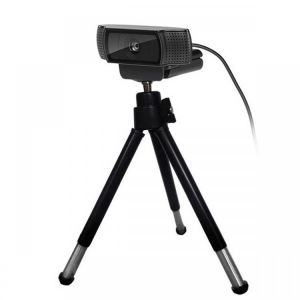 Webcam Tripod Retractable Adjustable Tripod With 1/4 Inch Thread Tripods With Logitech C920/C920E/C925e/C930 360 Degree Rotation