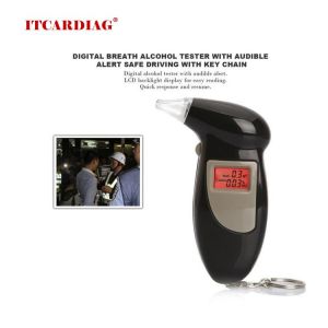 Professional Police Alert Breath Alcohol Tester Device Breathalyzer Analyzer Detector Test LCD Display Digital Alcohol Tester