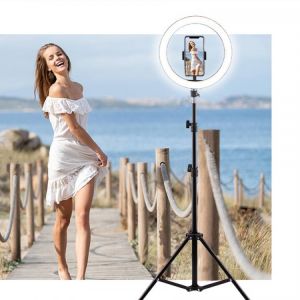16/20/26/30CM Selfie Ring Light With Tripod Professional LED Ring Lamp To Make Short Video Photographic Lighting Makeup NE029
