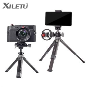 XTD30MC22 Mini Cold Shoe Ball Head Dual Use 1/4 Screw Cold Shoe Aluminum Alloy for Camera Phone Speedlite Tripod Selfie Stick
