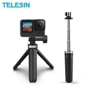 TELESIN Selfie Stick Portable Aluminium Alloy PC Adjustable for GoPro 10 9 8 7 Osmo Action Insta360 For iPhone 12 11 Pro Max