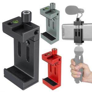 BGNing Phone Clip Mobile Holder For Gopro Camera Flash Microphone w/ Spirit Level Cold Shoe Mount 1/4" 3/8" Tripod Head 