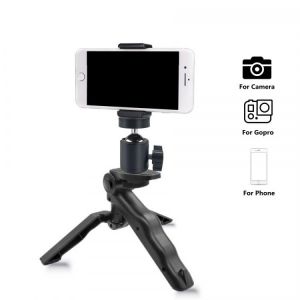 Roreta Mini Portable Tripod With Phone Holder Foldable for Gopro Hero 10 9 8 7 6 5 For Xiaomi Huawei iPhone 13 Smart Phone