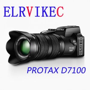 ELRVIKEC HD Digital Camera PROTAX D7100 33Million Pixel Auto Focus Professional SLR Video Camera 24X Optical Zoom Three Lens