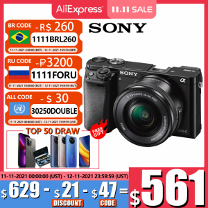 Sony Camera Alpha A6000 E-Mount Mirrorless Camera Digital Camera With 16-50mm Lens Compact Camera Fotografica Profesional (NEW)