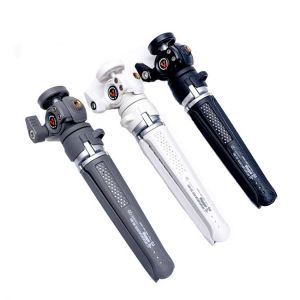 DSLR Cmera Vlog Tripod Smartphone Holder Clip Ajustable Ballhead Cold Shoe Mount for Microphone LED Light Sony Nikon Mini Tripod
