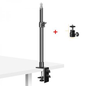 SH Tabletop Bracket Stand Desktop C-clamp Light Stand With 1/4" Ball Head,Adjustable  For DSLR Camera, Ring Light, Video Moni