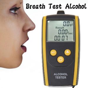 Rechargeable air blowing  Alcohol Tester Portable LCD Display Breathalyzer Profession Accuracy Breathalyzer with originalpackage
