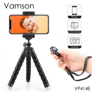 Vamson Mini Tripod for Phone Flexible Leg Gorillapod Octopus Tripod Mobile Phone camera for iphone for Xiaomi for Samsung VP414F