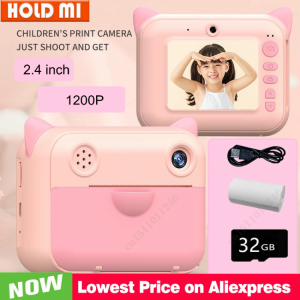 Kids Instant Print Camera Children Printing Camera Digital Children's Camera Toy Camera For Girl's Toy Birthday Christma