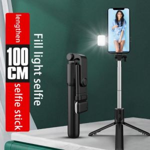 3 In 1 Wireless Bluetooth-compatible Selfie Stick Handheld Monopod Shutter Remote Foldable Mini Tripod for Phone