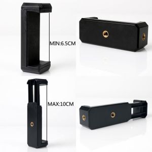 Universal Phone Tripod Mount Selfie Adapter Digtal Camera Bracket Cell Clip Holder Vertical Stand Black