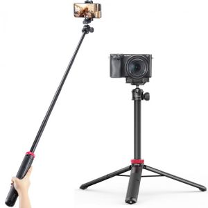 MT-44 Tripods Smartphone Vlog Tripods Mobile Phone Holder With Cold Shoe Phone Mount Holder For Mobile Tripod Camera SLR