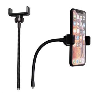 Phone Tripod Monopod Portable Hose Phone Clip For iPhone 12 Smartphone Live Broadcast Phones Clamp Holder Ring Light Phone Stand