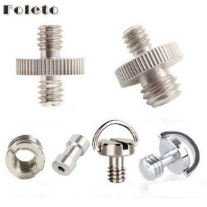 Foleto 1/4" to 3/8" Thread Screw Mount Adapter Tripod Plate Screw EB mount for Camera Flash Tripod Light Stand Male to F