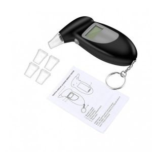 1PCS Handheld Digital Alcohol Breath Tester Breathalyzer Analyzer LCD Detector Alcohol Tester With 4 Breath Inhaler Case