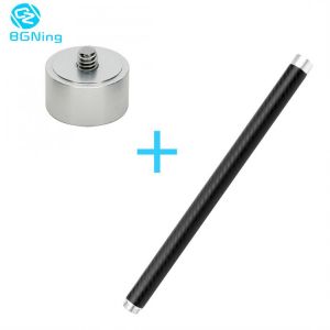 Gimbal Stabilizer Handheld Carbon Fiber Extension Rod Bars with 1/4" Thread Converter Adapter